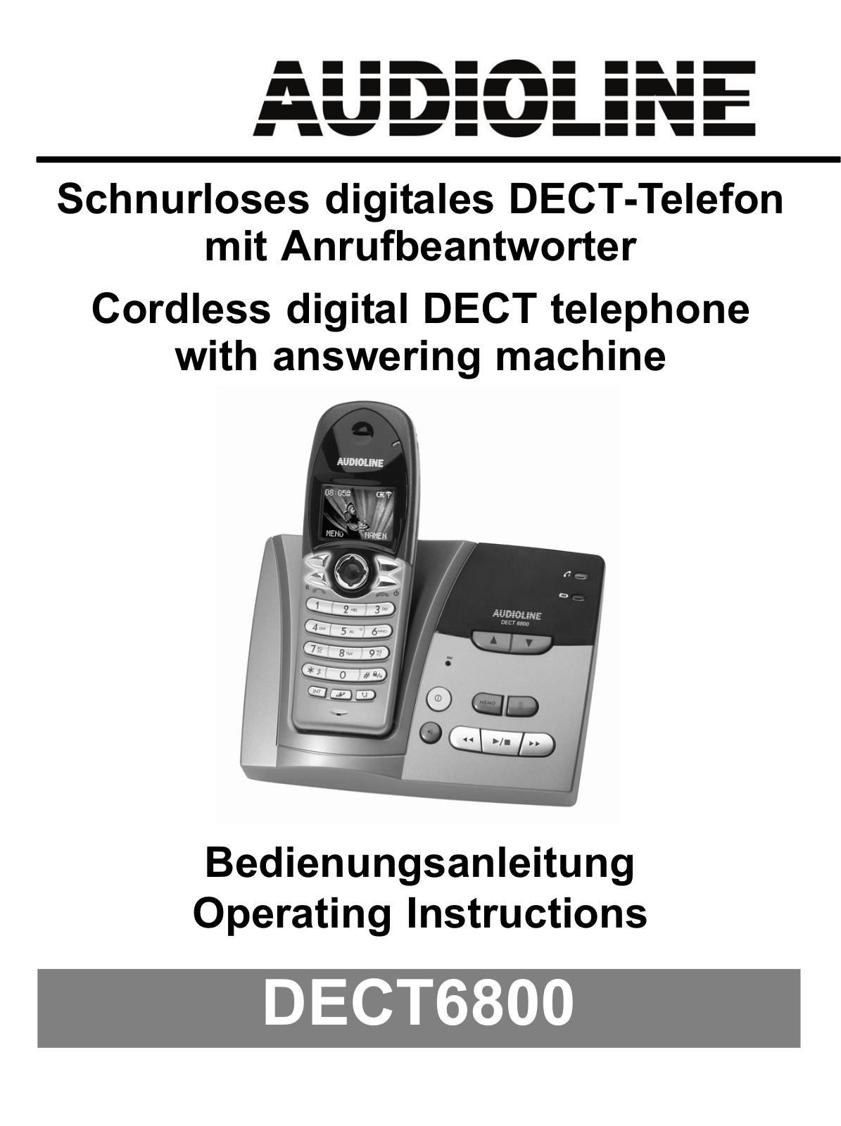 Audioline DECT6800 User Manual