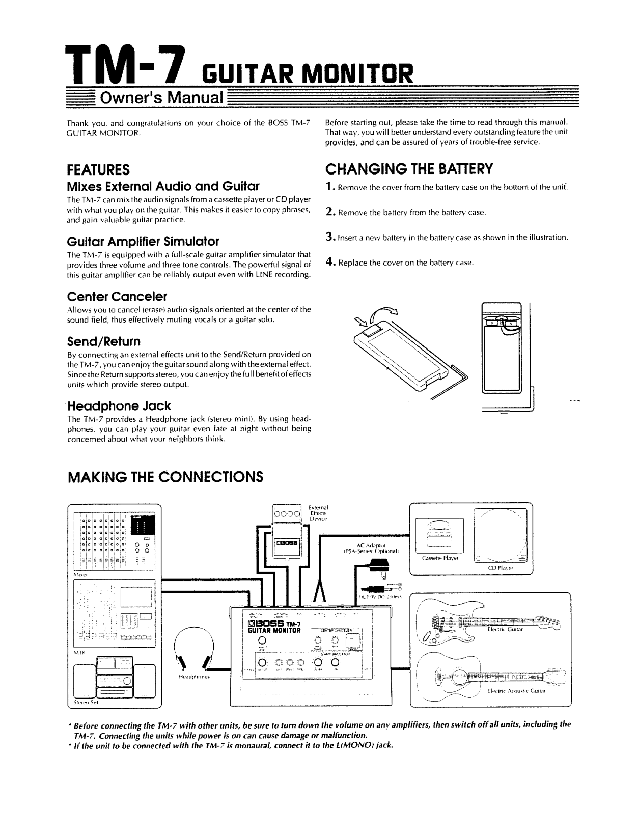 Roland TM 7 Service Manual