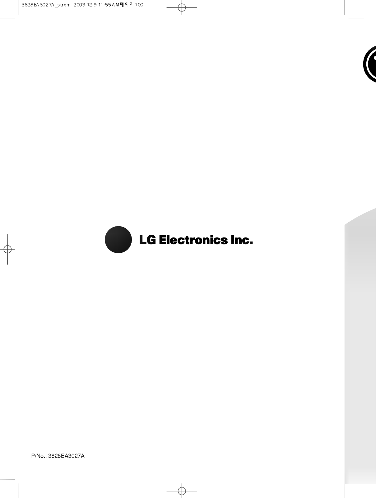 LG WTH90C61EE Owner’s Manual