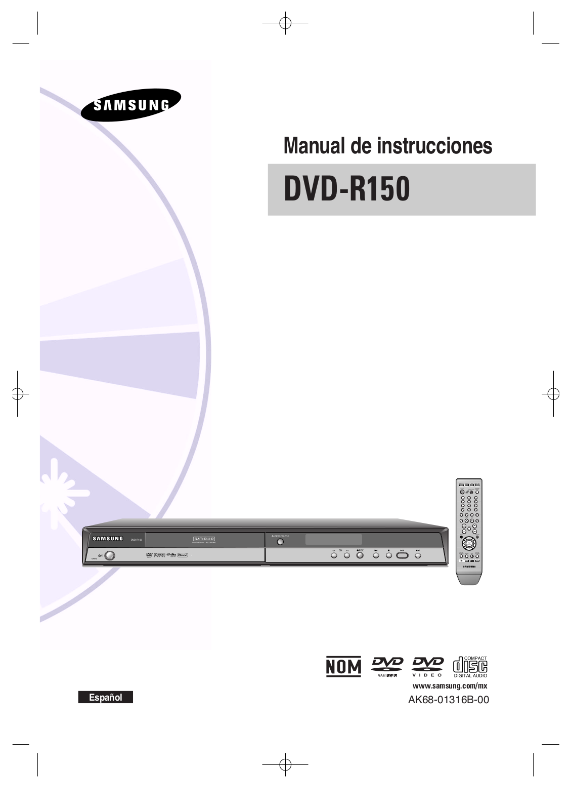 Samsung DVD-R150 User Manual