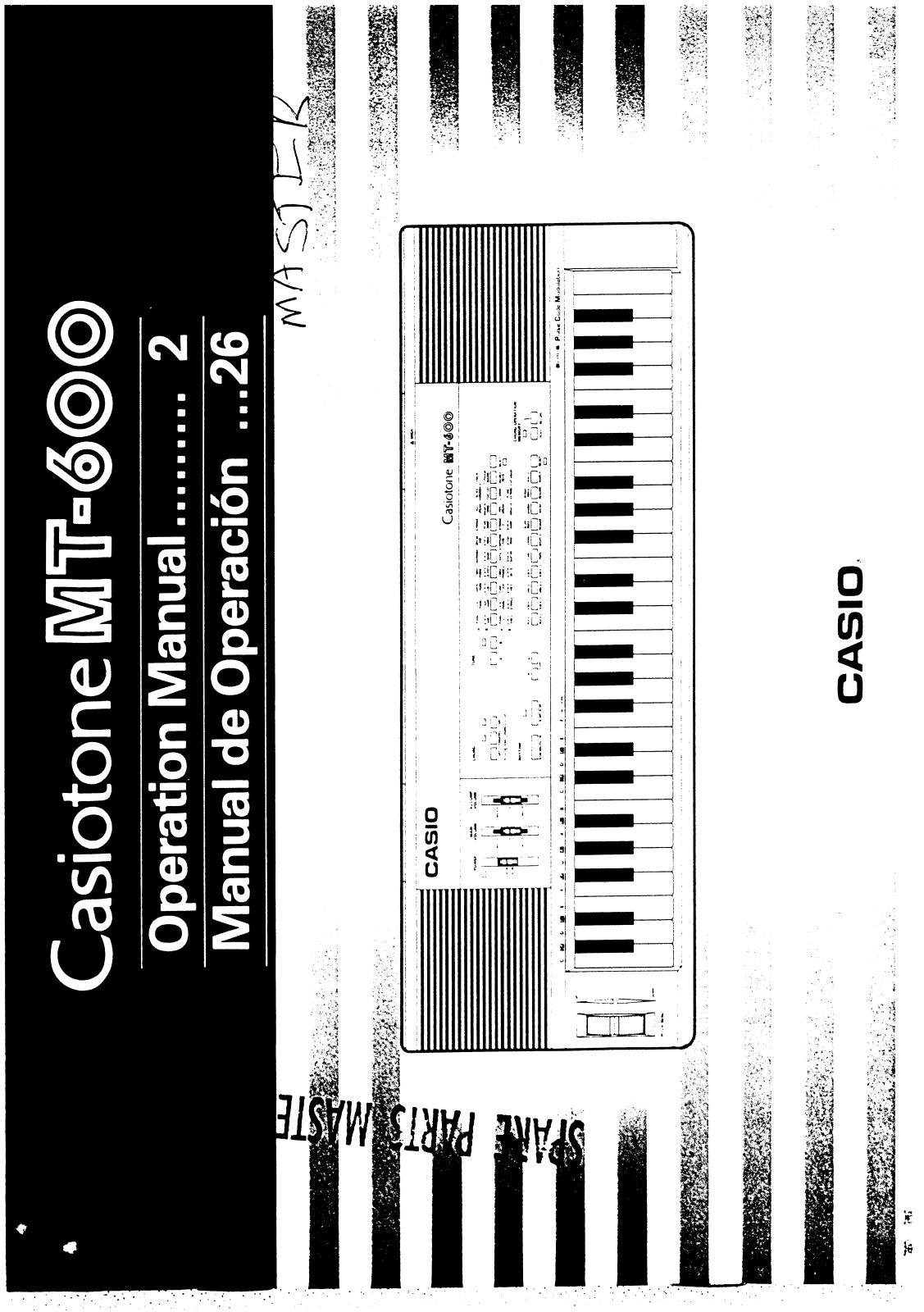 Casio MT-600 User Manual