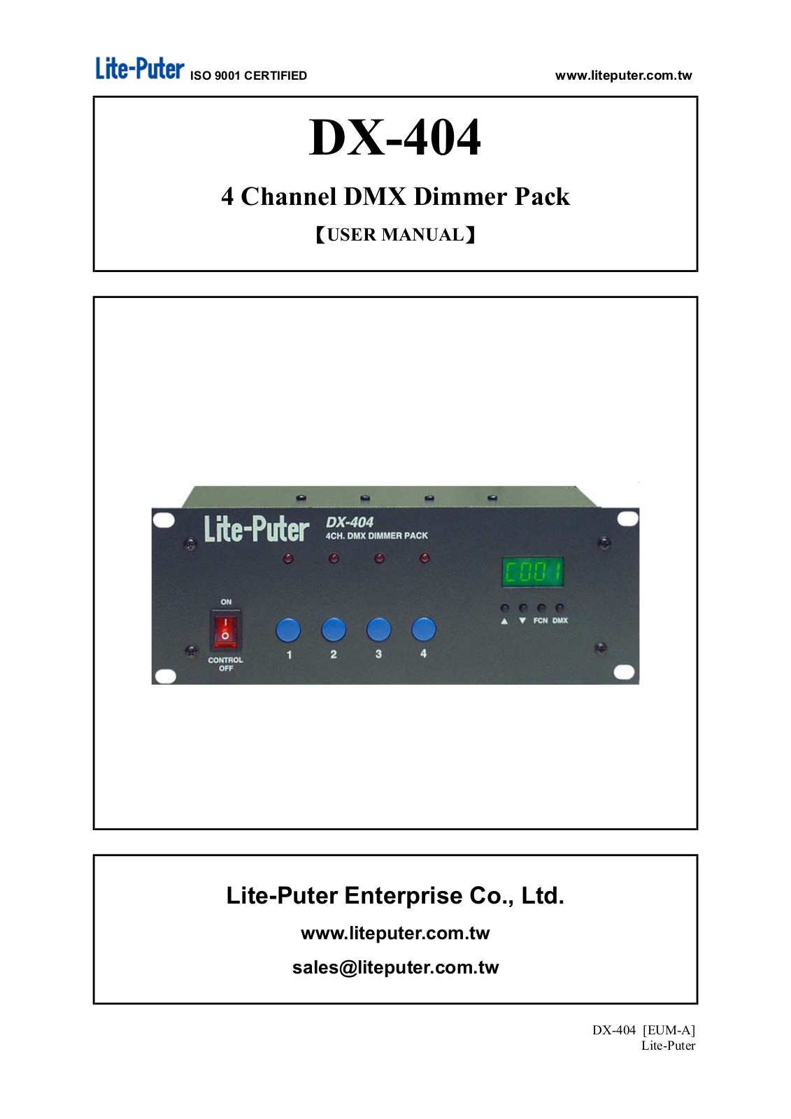 Beglec DX-404 User Manual