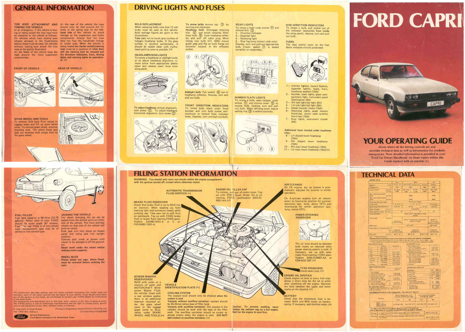 Ford Capri 1978 User Manual