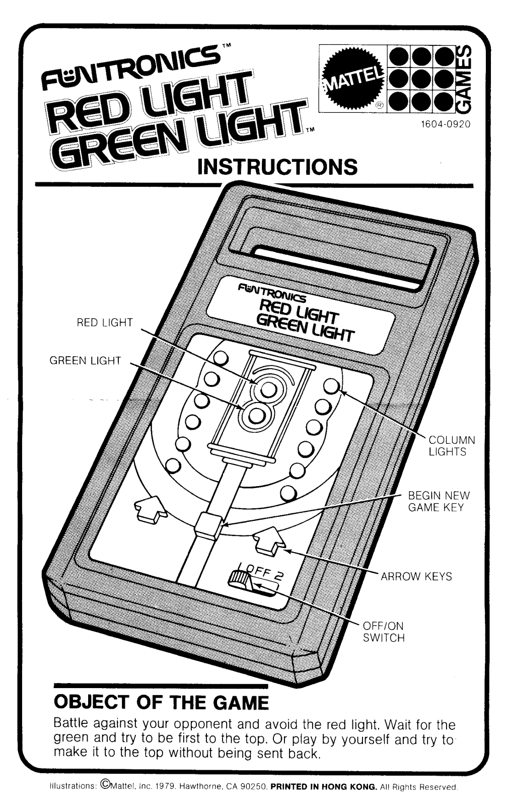 Mattel Red Light,Green Light Instruction Manual