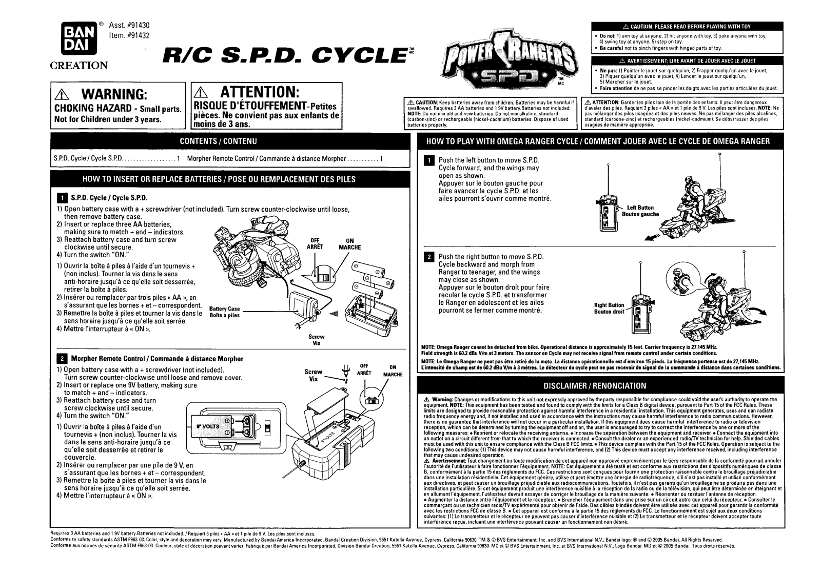 Pacific BC91432 User Manual