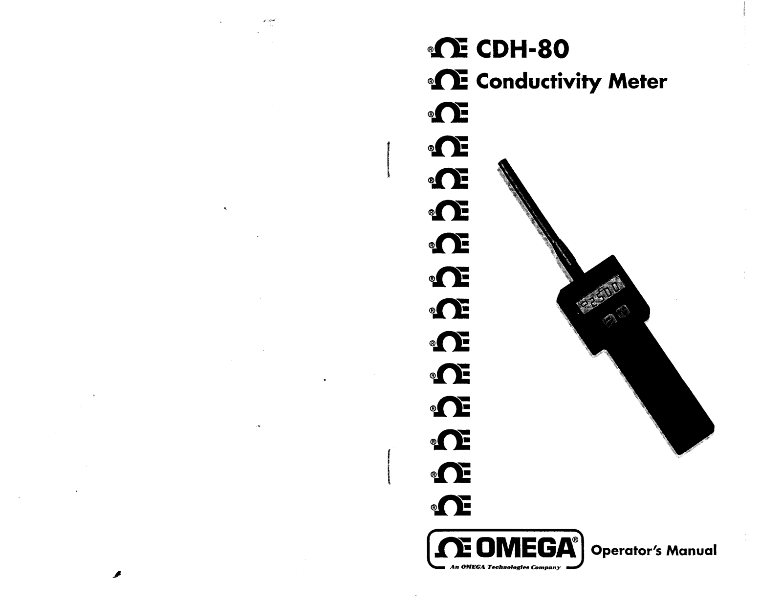 Omega Products CDH-80 Installation  Manual