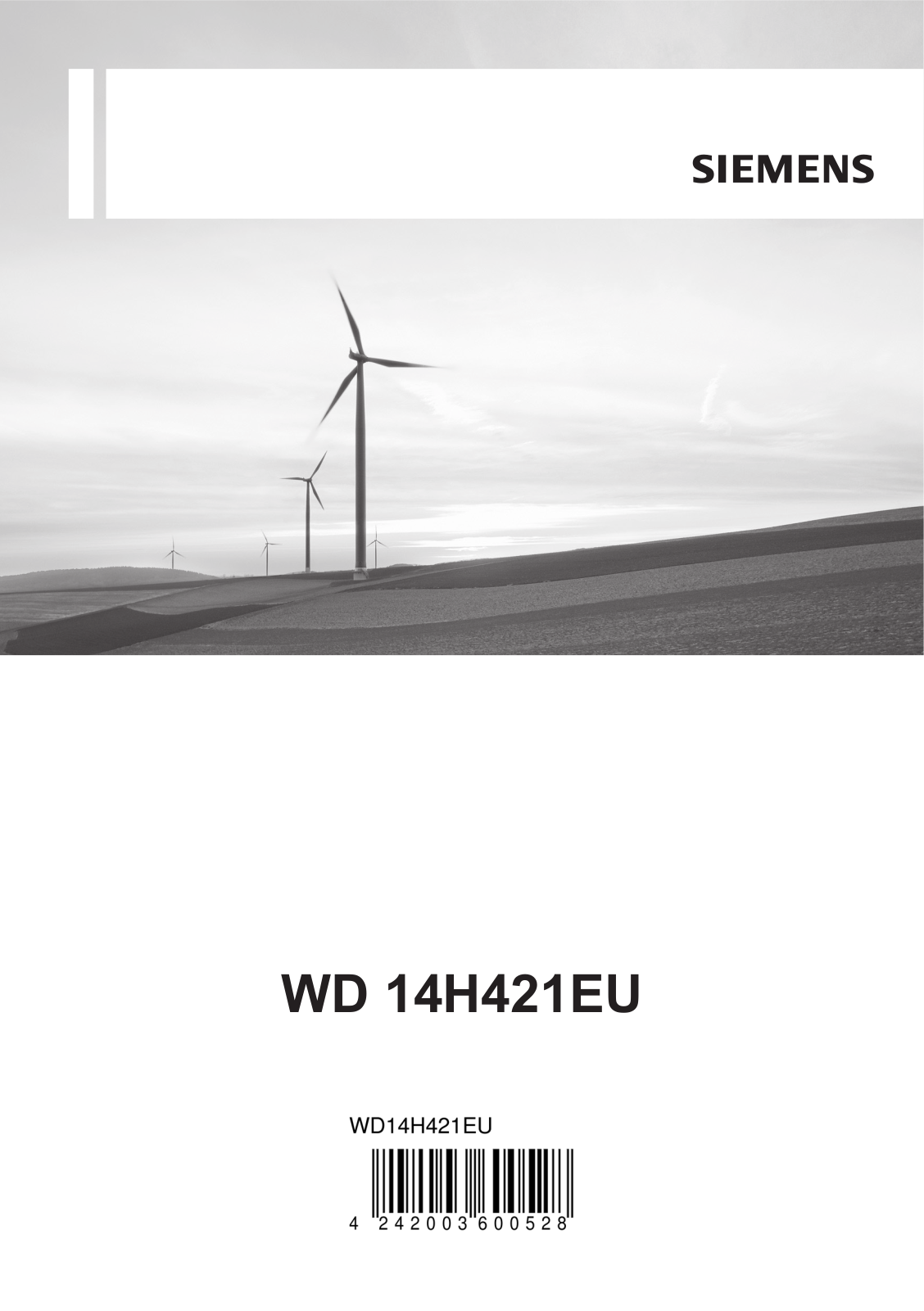 Siemens WD 14H421EU User Manual