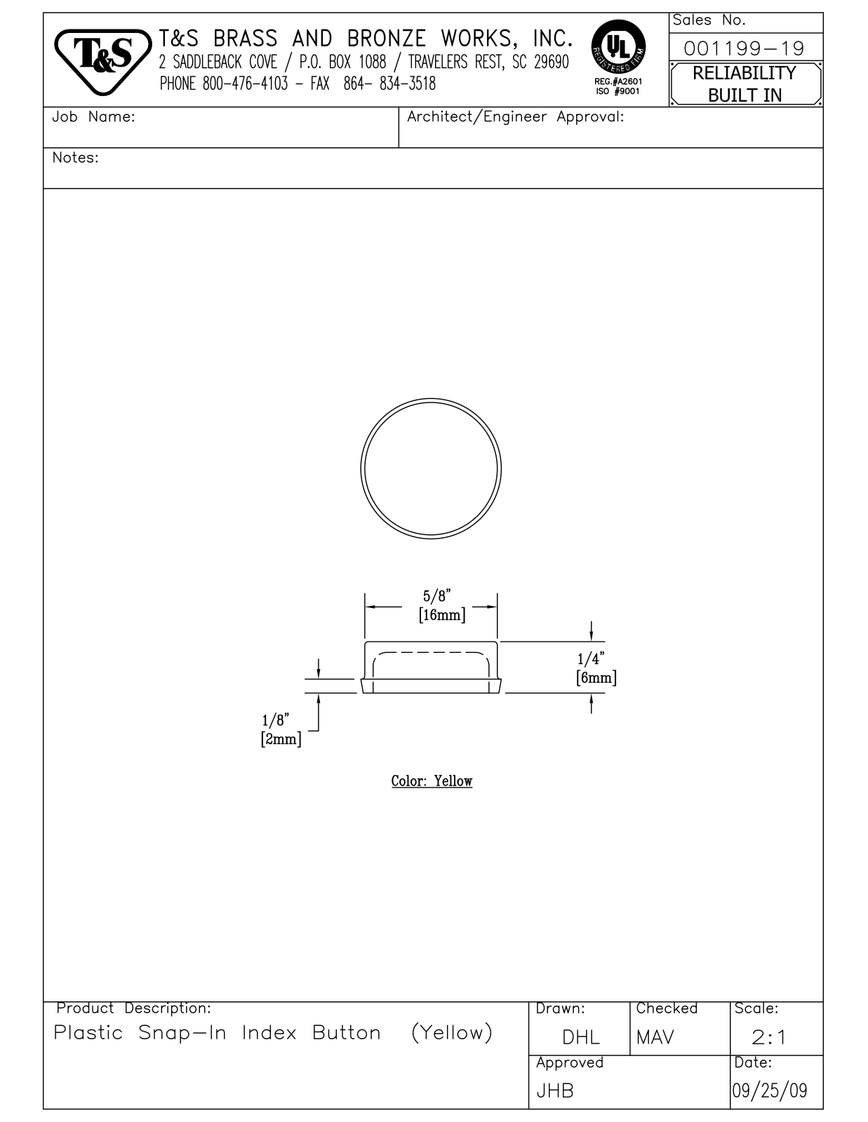 T&S Brass 001199-19 User Manual