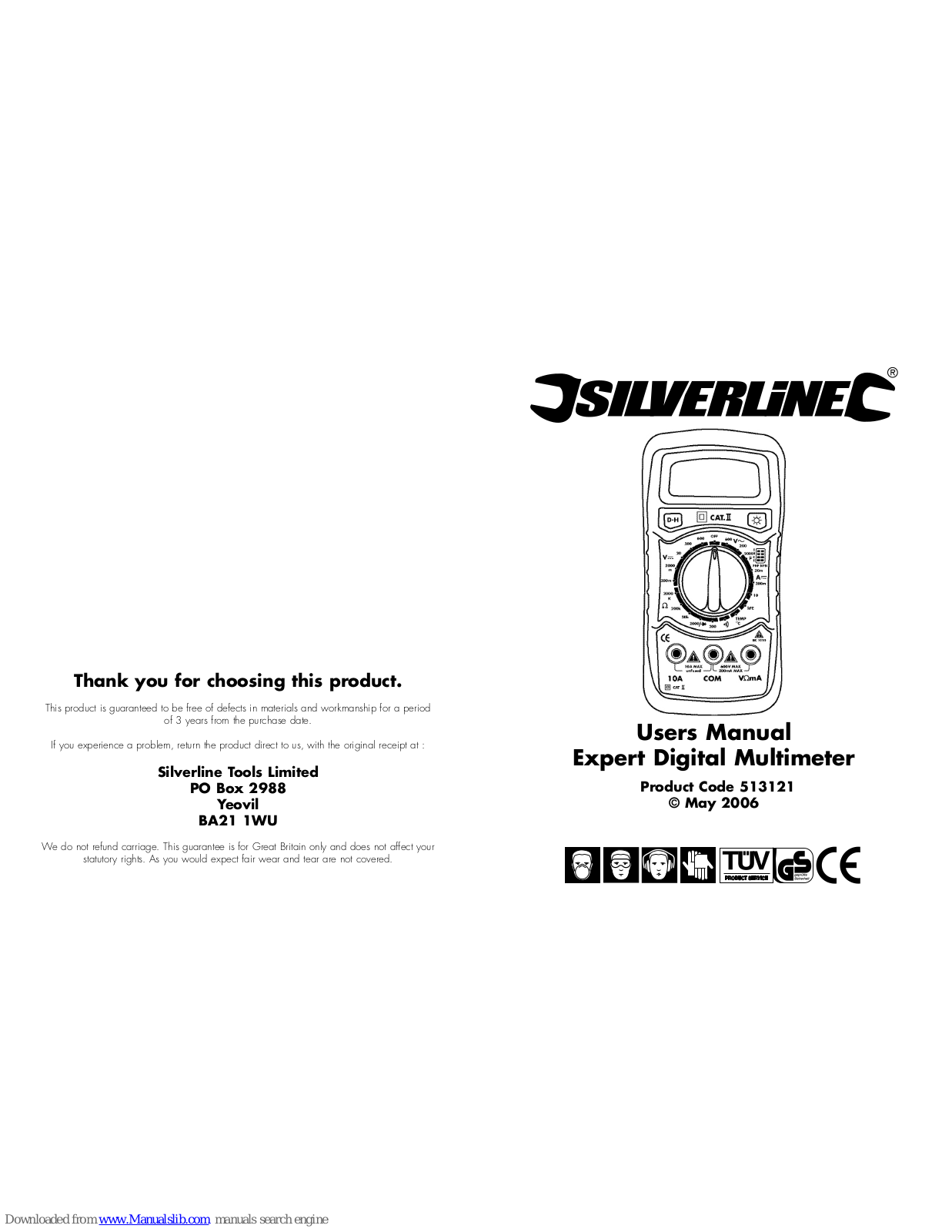 Silverline 513121 User Manual