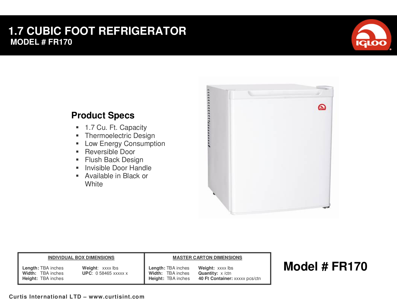 Igloo FR170 User Manual