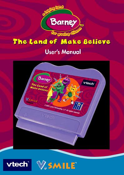 VTech V.Smile: Barney's Land of Make Believe Owner's Manual