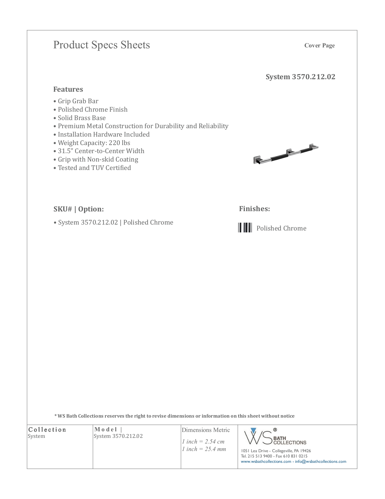 WS Bath Collections WSO3230 Specifications - ManualMachine.com