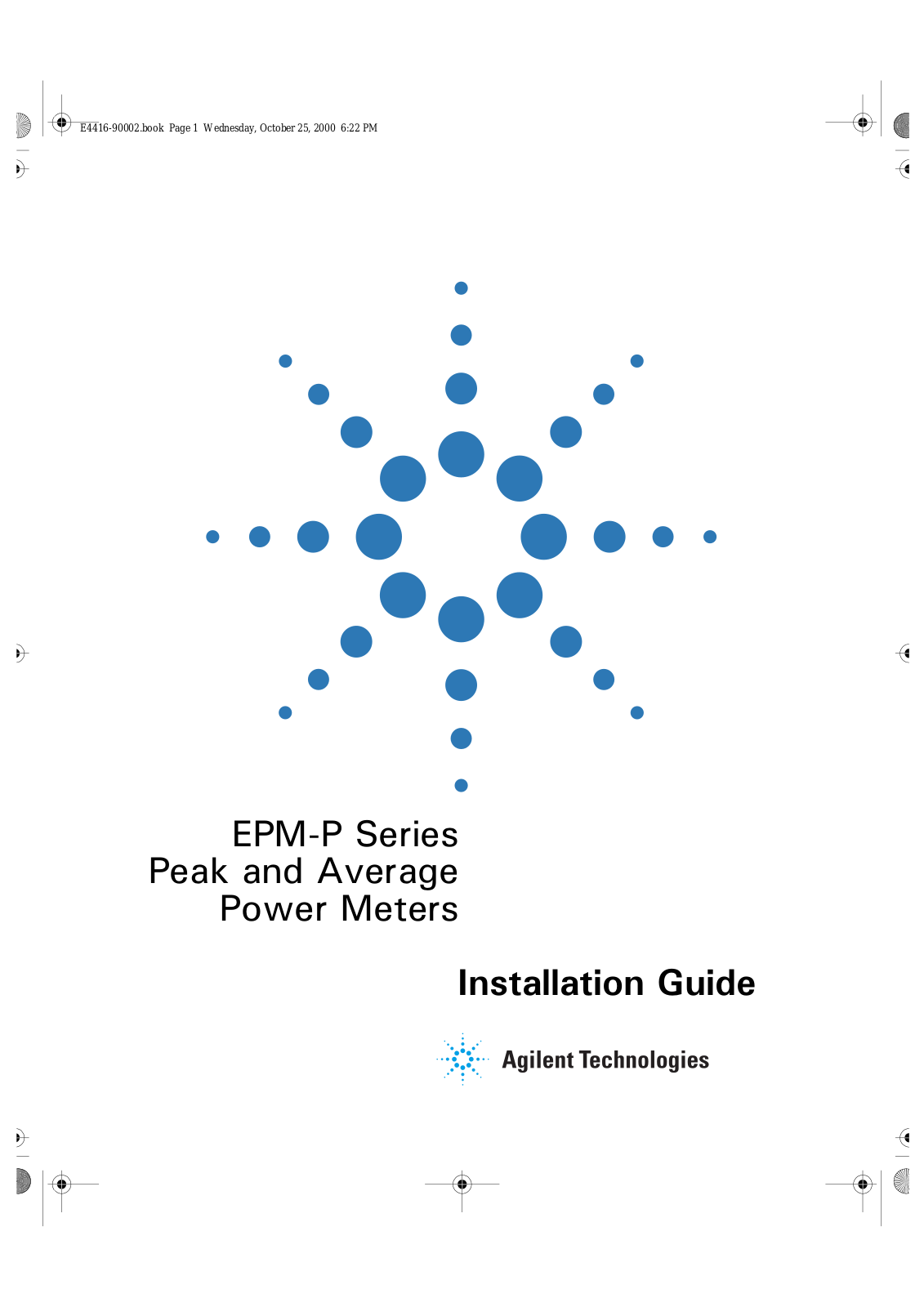 Agilent Technologies E4416A, E4417A User Manual