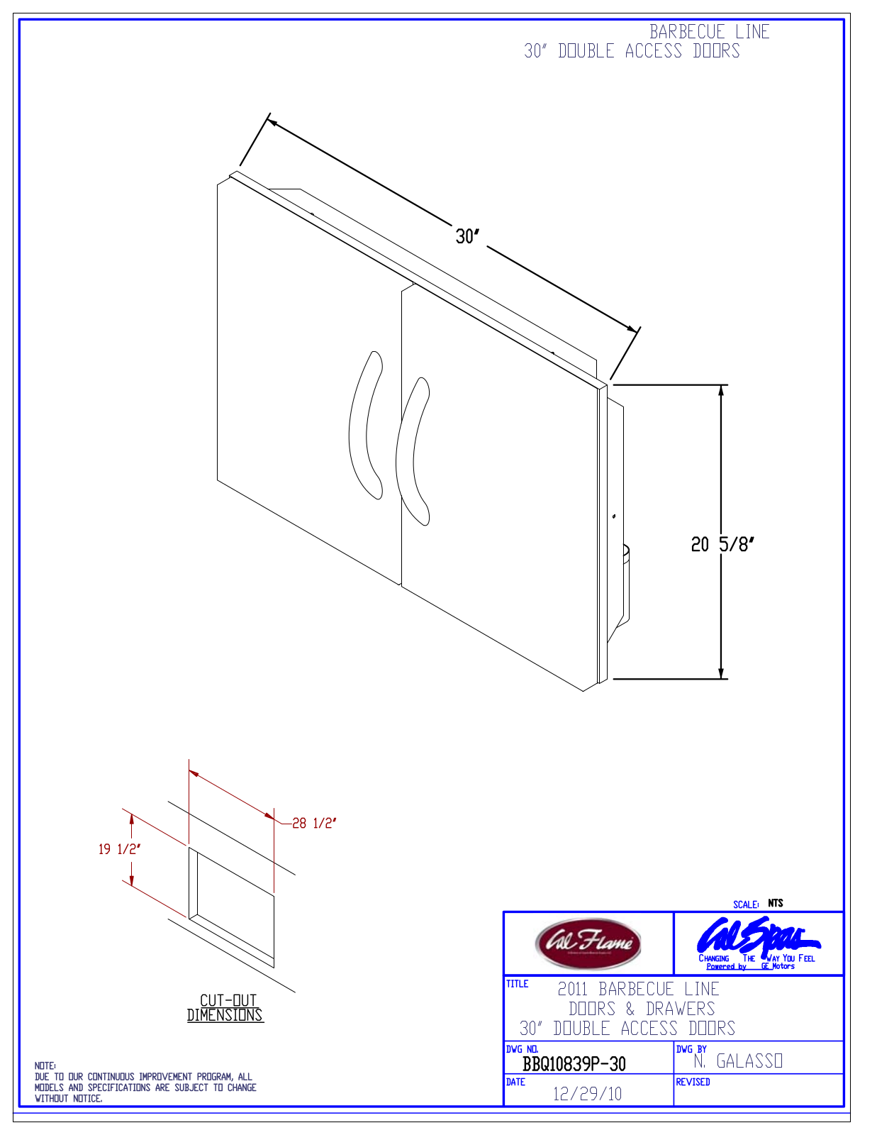 Cal Flame BBQ10839P30 Diagram