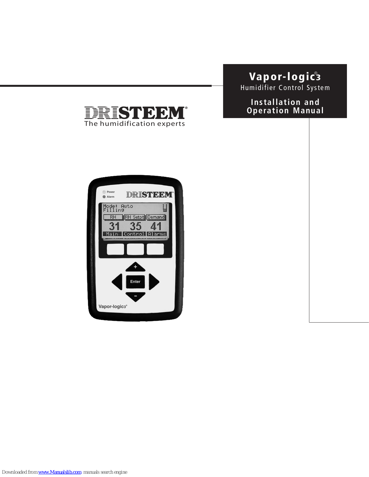 DriSteem Vapor-logic3 Installation And Operation Manual