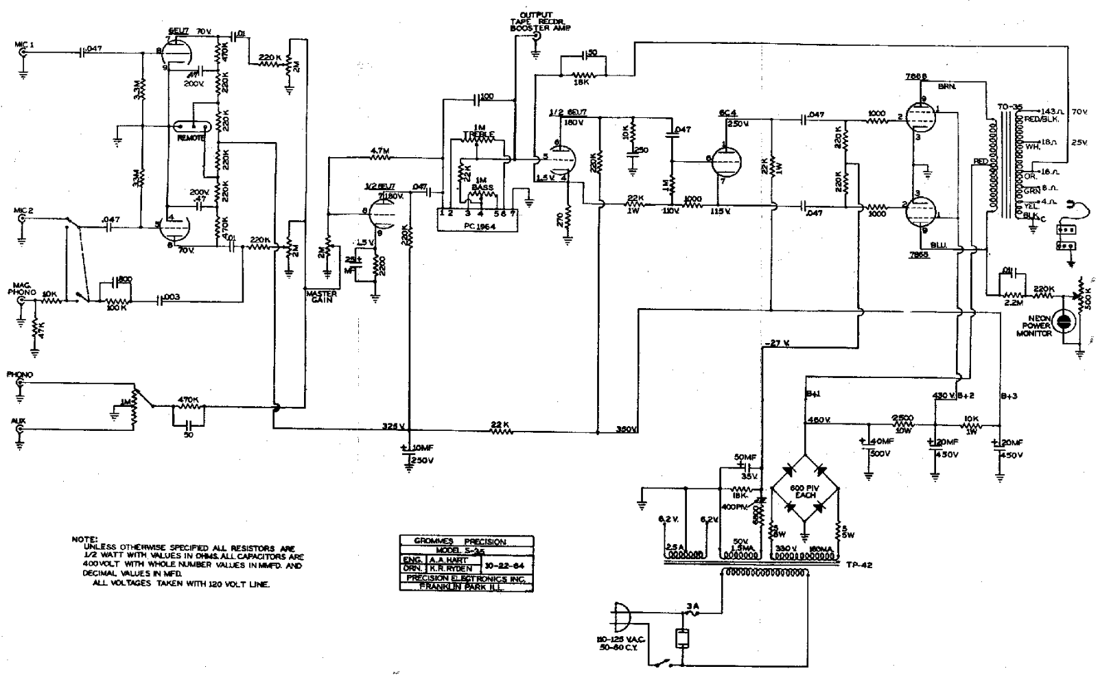 Grommes s 35 schematic