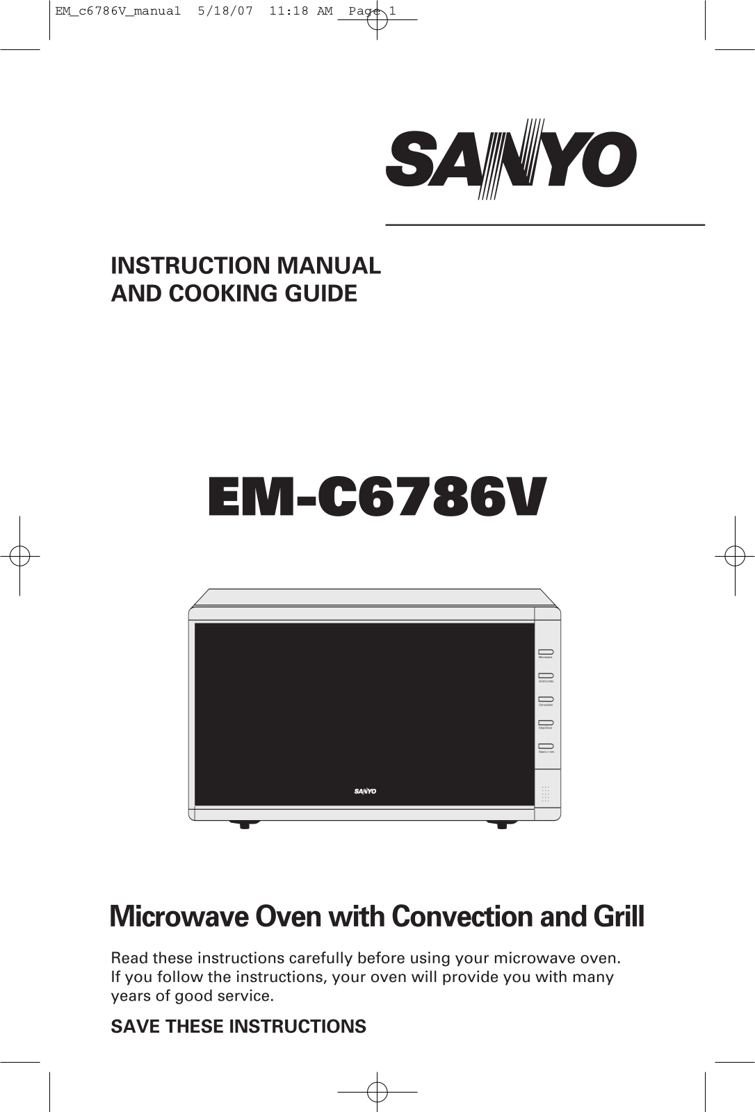 Sanyo EM-C6786V User Manual