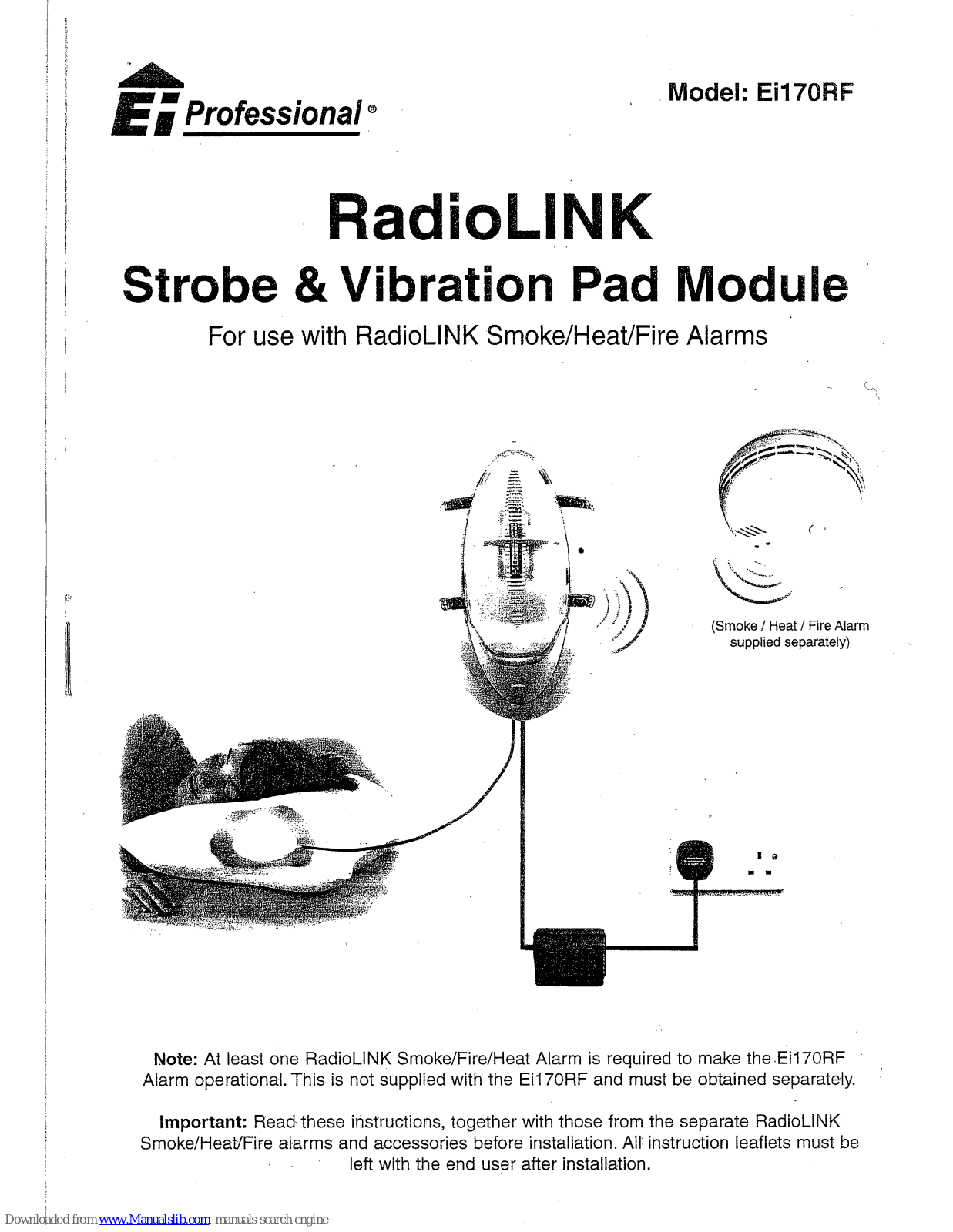Ei Electronics RadioLINK Ei170RF User Instructions - ManualMachine.com