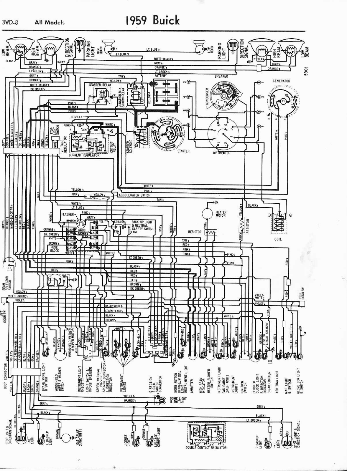 Buick Vehicles 1959   all models schematic - ManualMachine.com