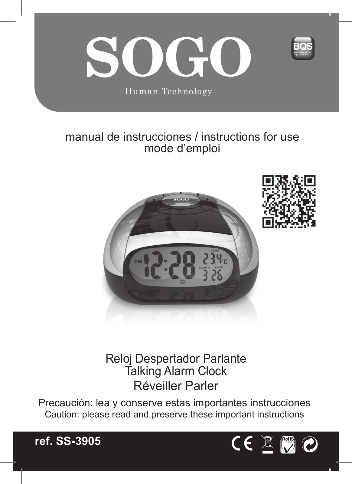 Sogo SS-3905 User guide