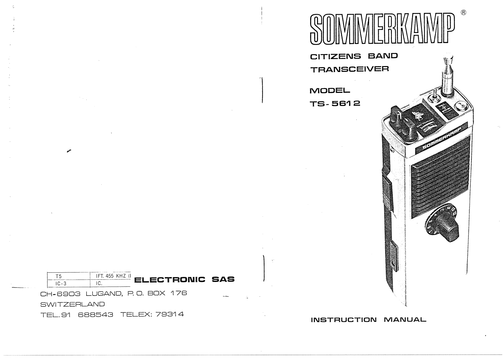 Sommerkamp TS5612 User Manual