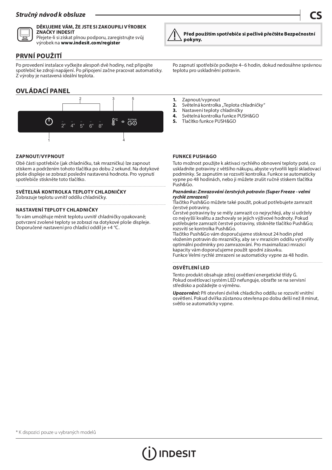 INDESIT INFC9 TI21X Daily Reference Guide