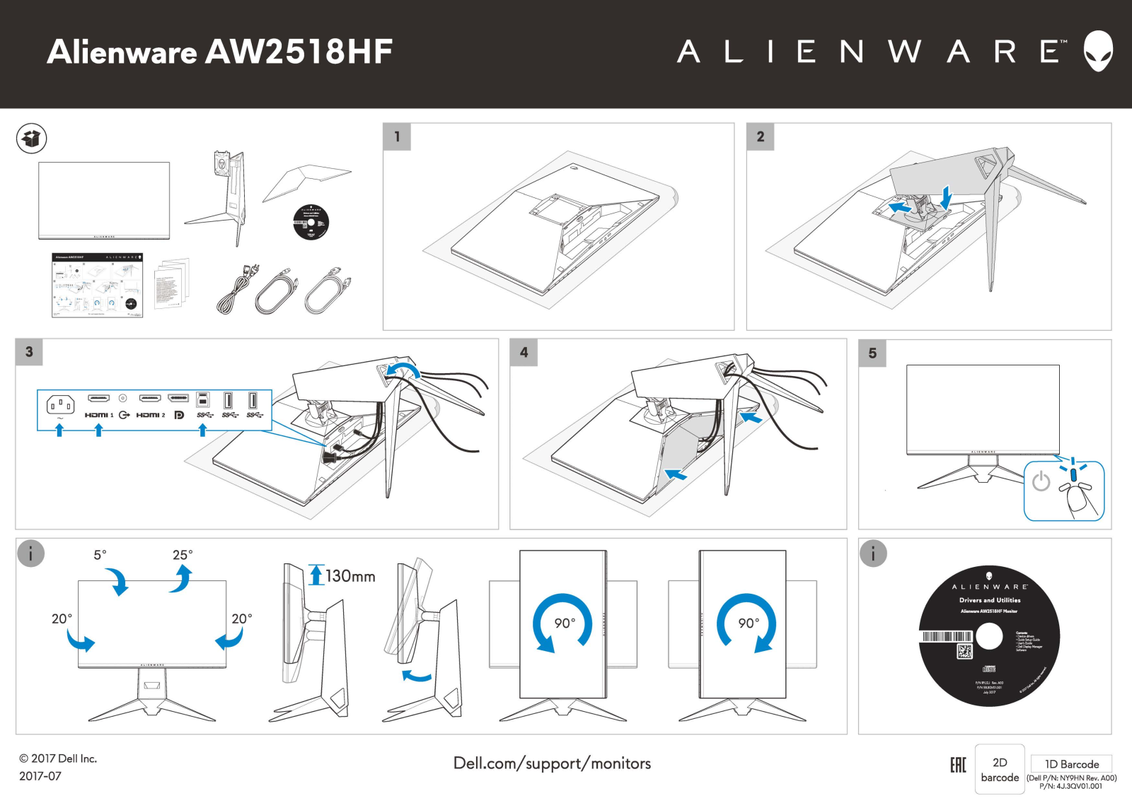 Dell AW2518HF User Manual