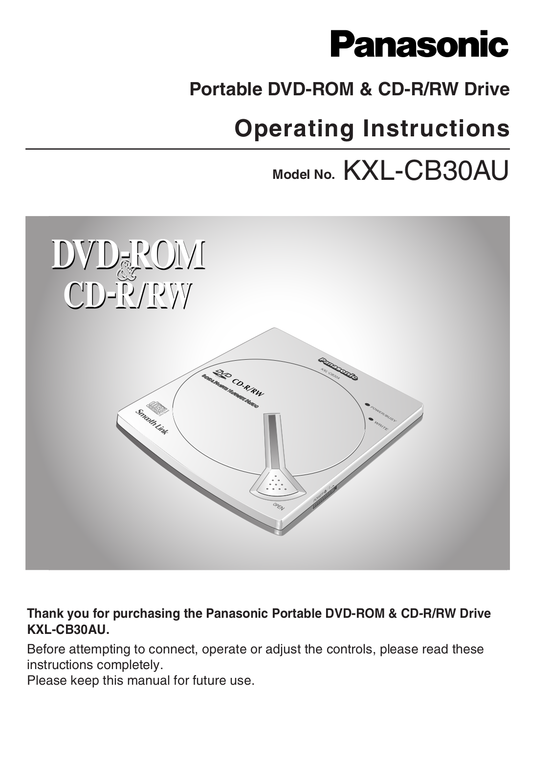 Panasonic KXL-CB30AU User Manual