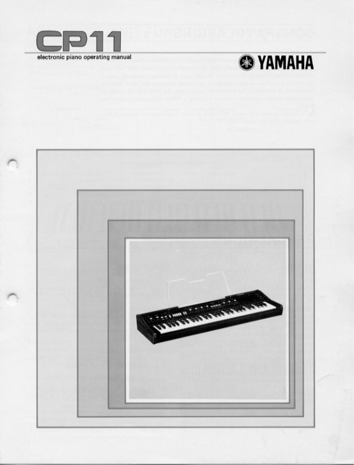 Yamaha CP11E User Manual