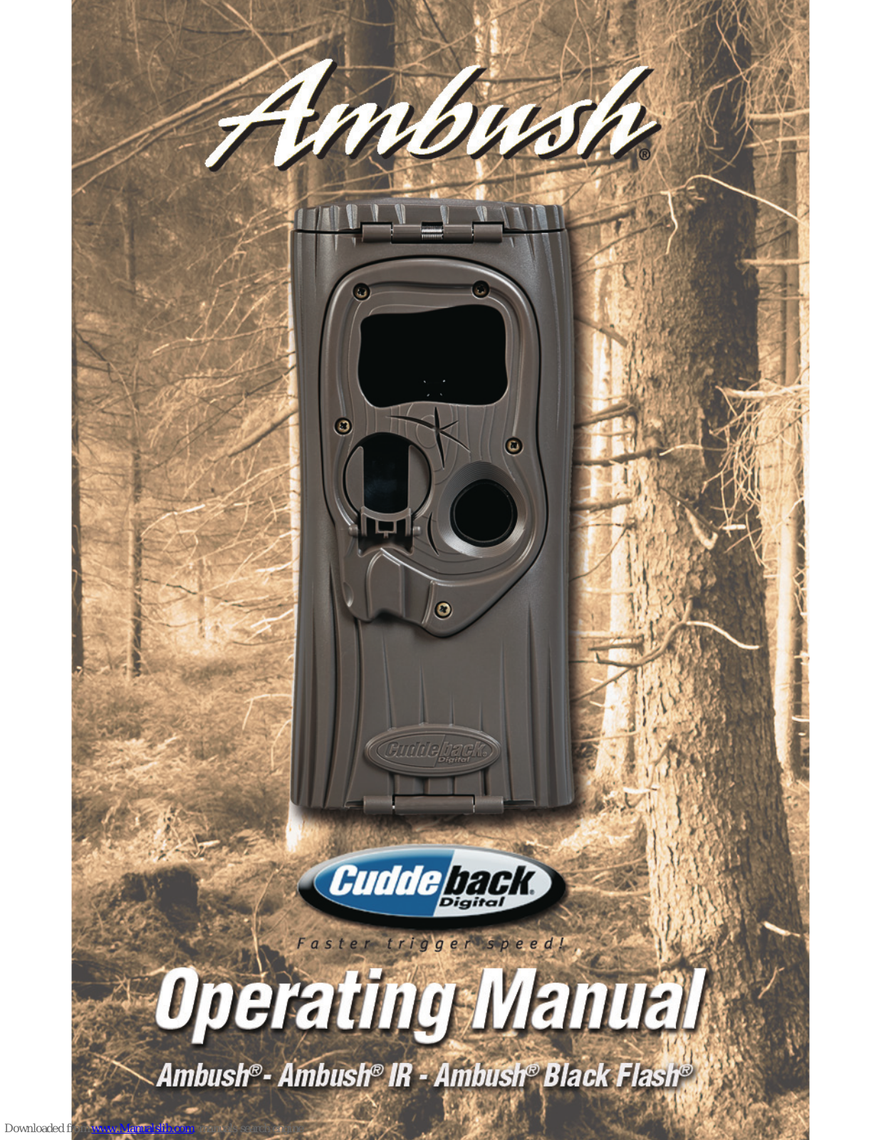 Cuddeback Ambush, Ambush IP, Ambush Black Flash Operating Manual