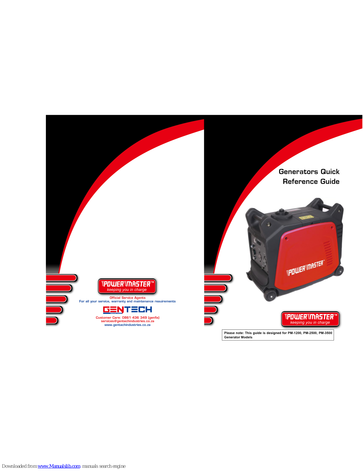Gentech Power Master PM-1200, Power Master PM-2500, Power Master PM-3500 Reference Manual - ManualMachine.com