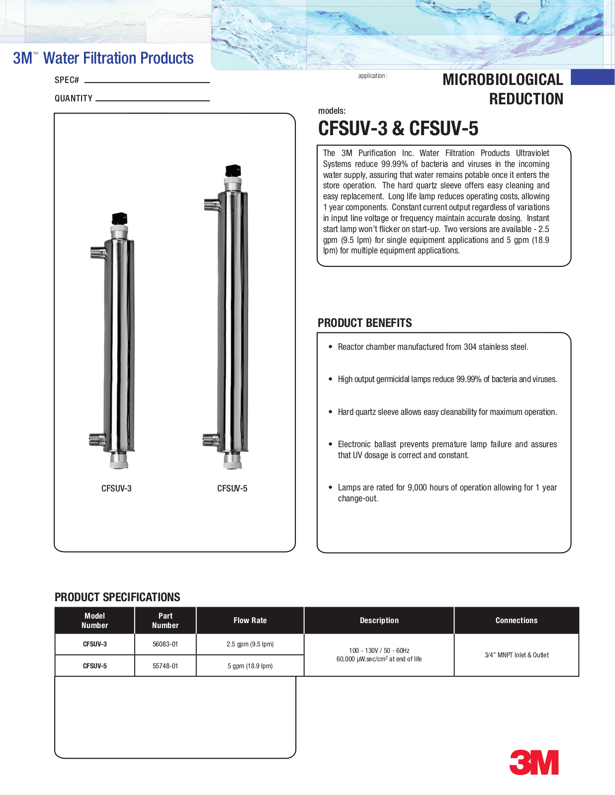 3M CFSUV-5 User Manual