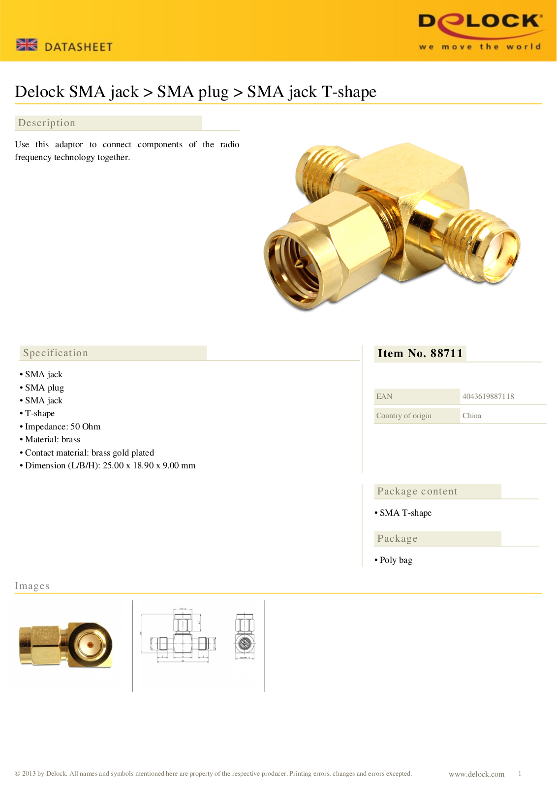 DeLOCK 88711 User Manual