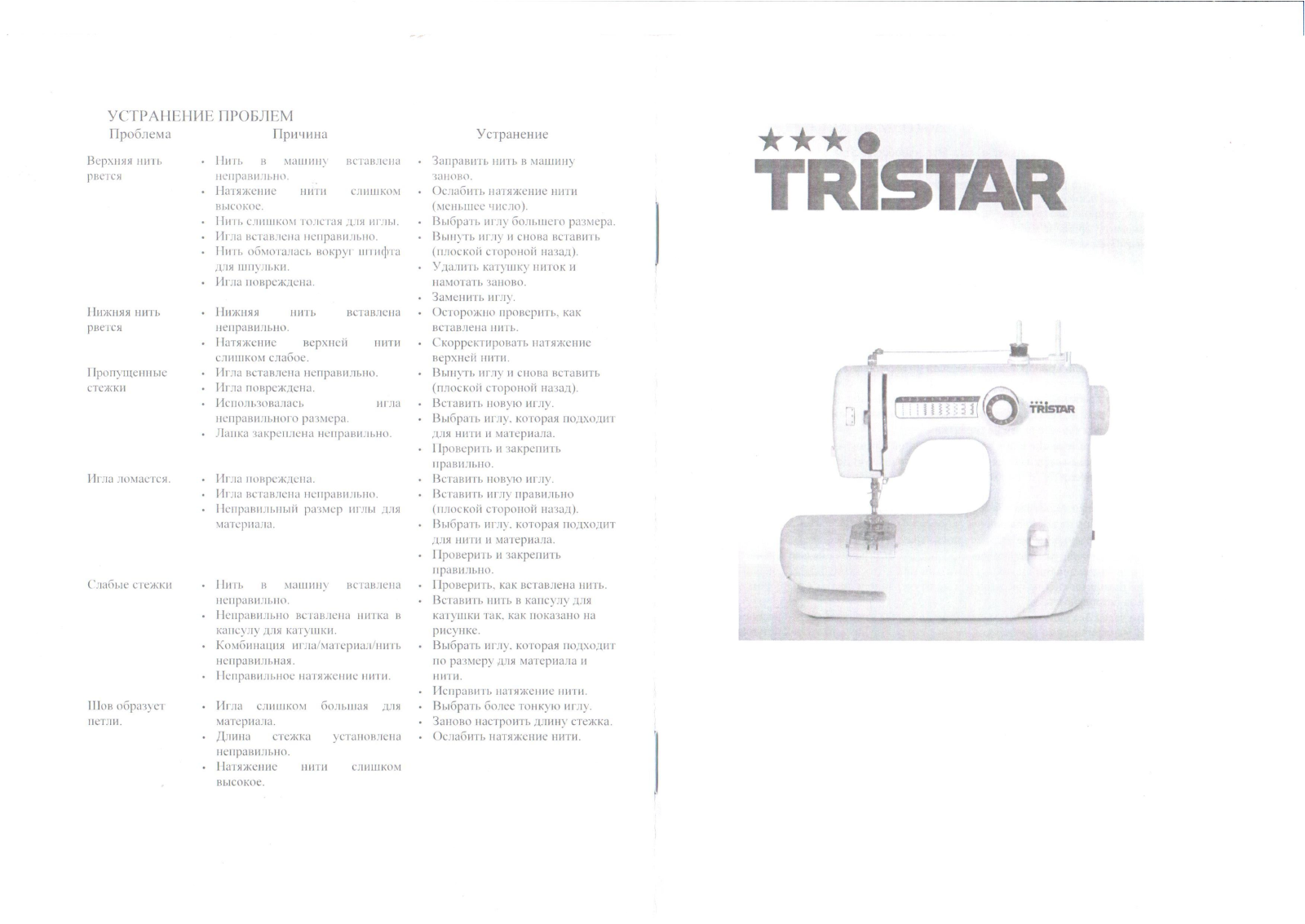 Tristar SM-6000 User Manual