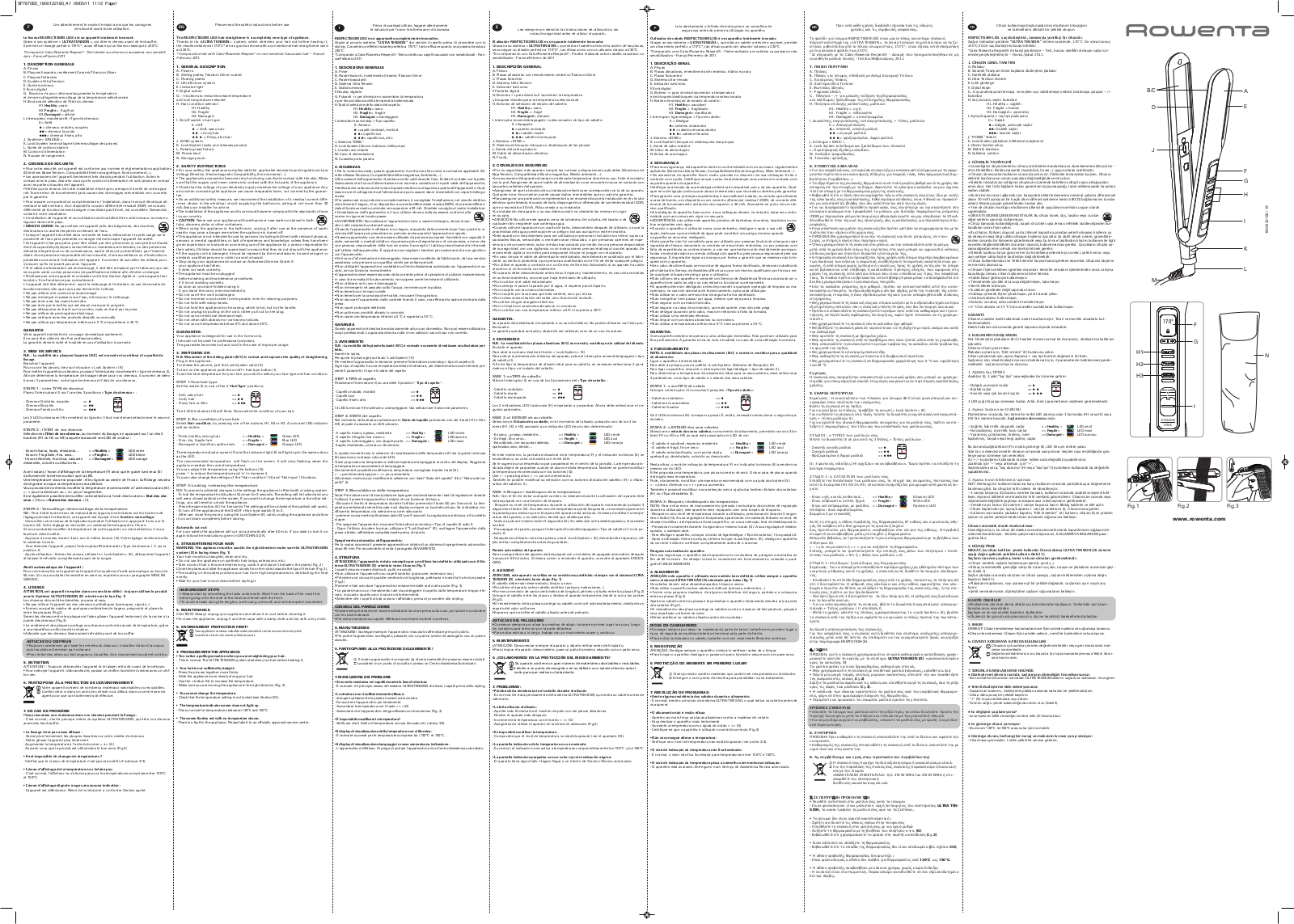 Rowenta SF7870 User Manual