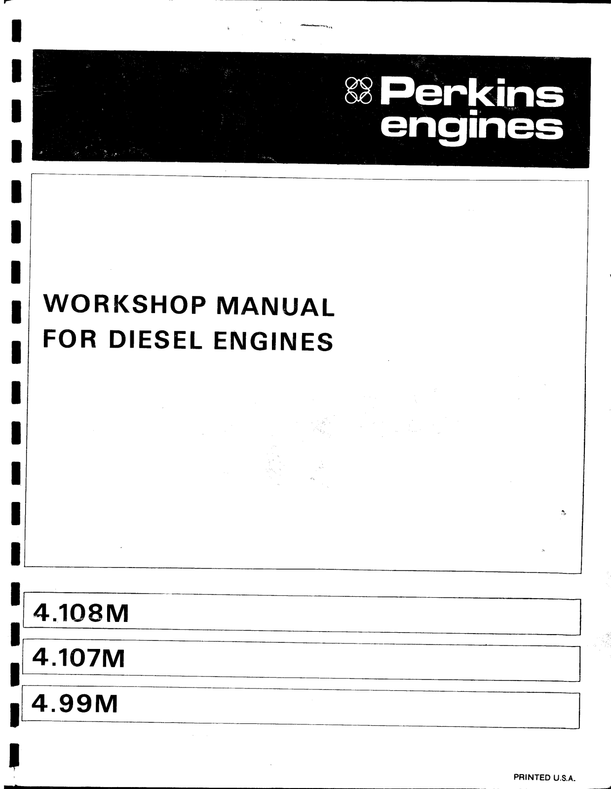 Perkins Engine 4.108M, 4.107M, 4.99M User Manual