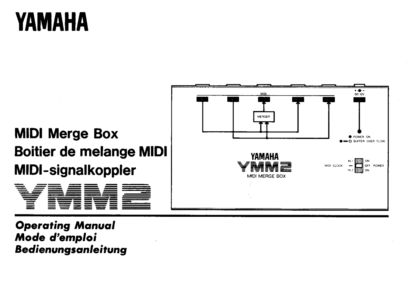 Yamaha YMM2 Operating Manual