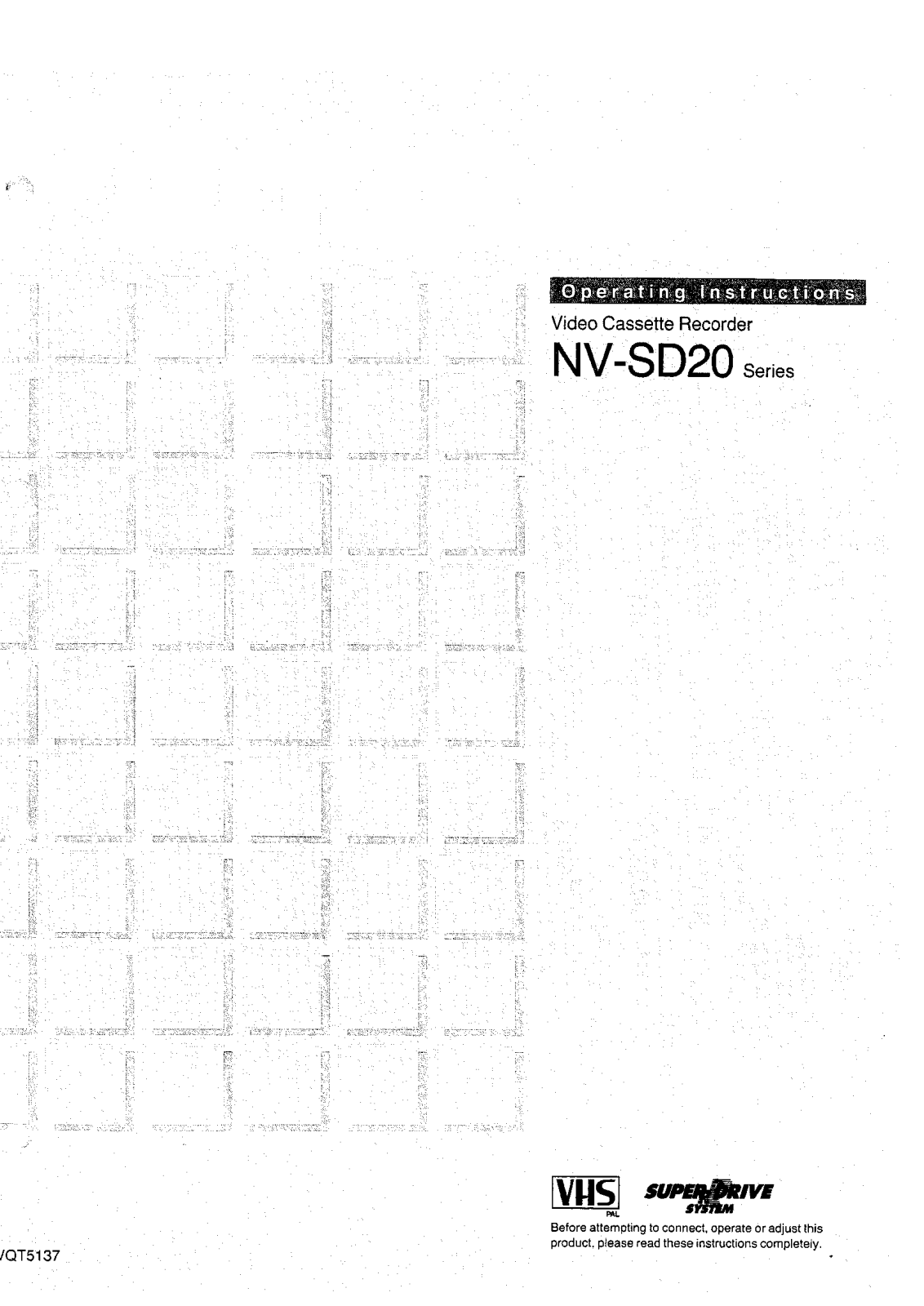 Panasonic NV-SD20EA Operating Instruction