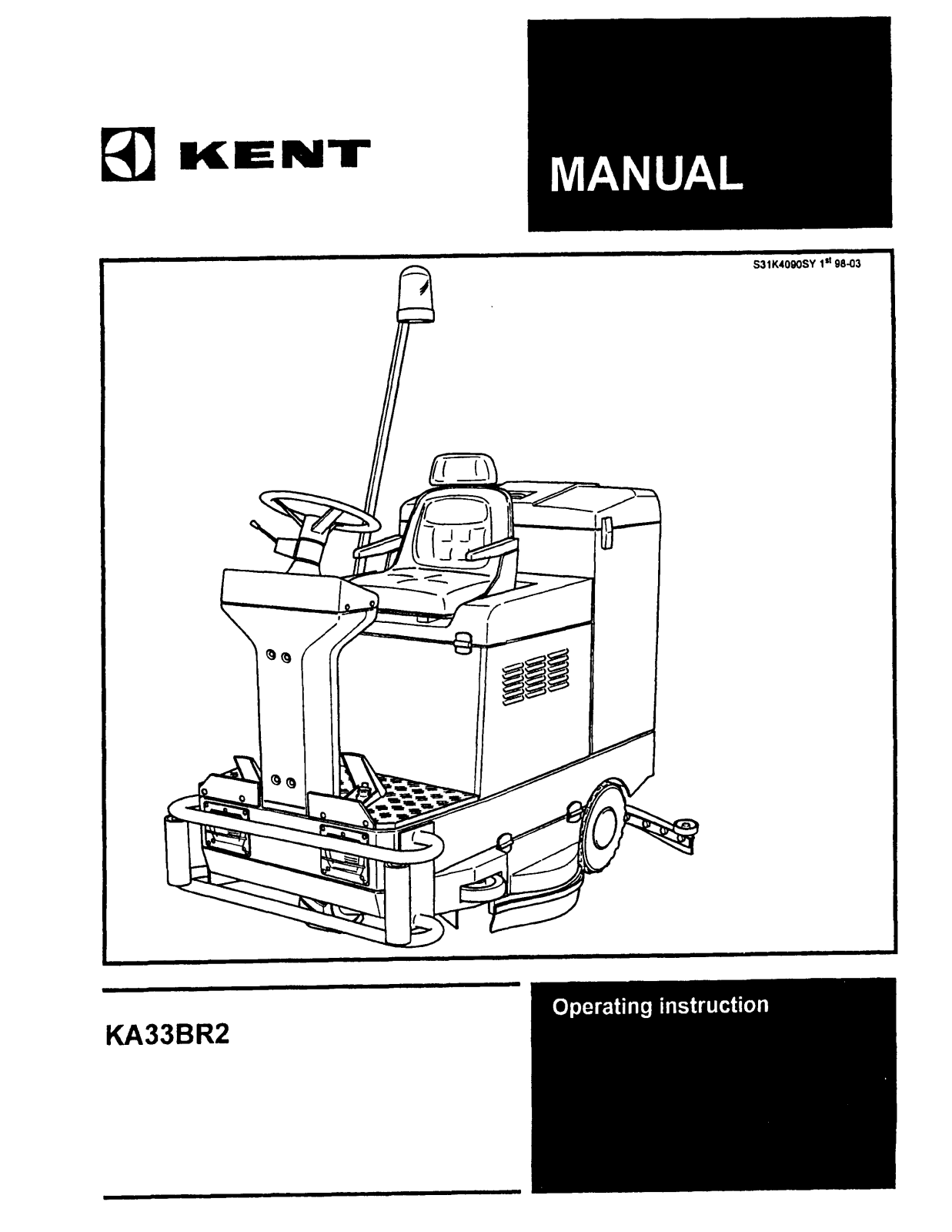 Kent Euroclean KA33BR2 Instruction Manual