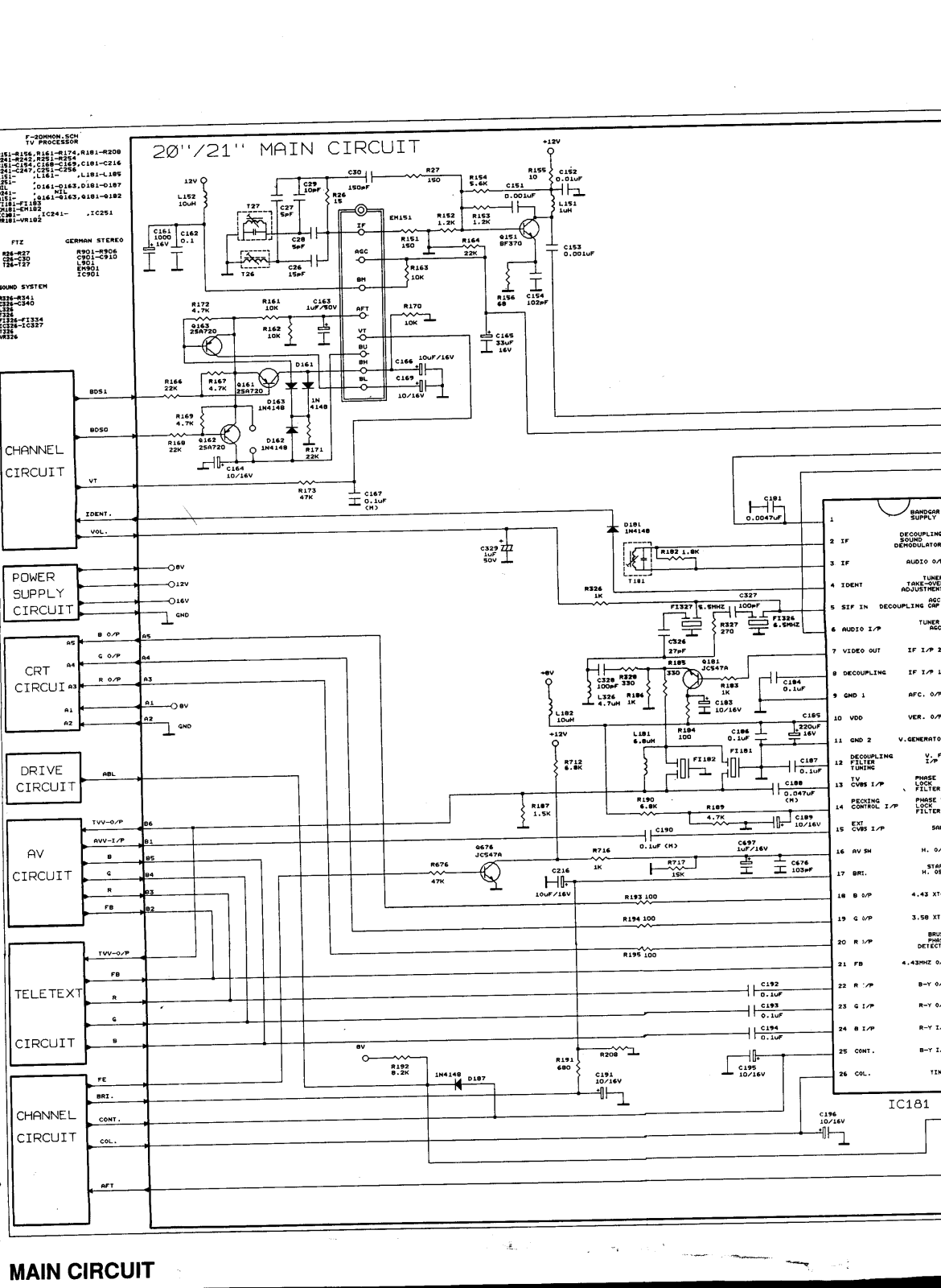 Crown SM-1 Schematic