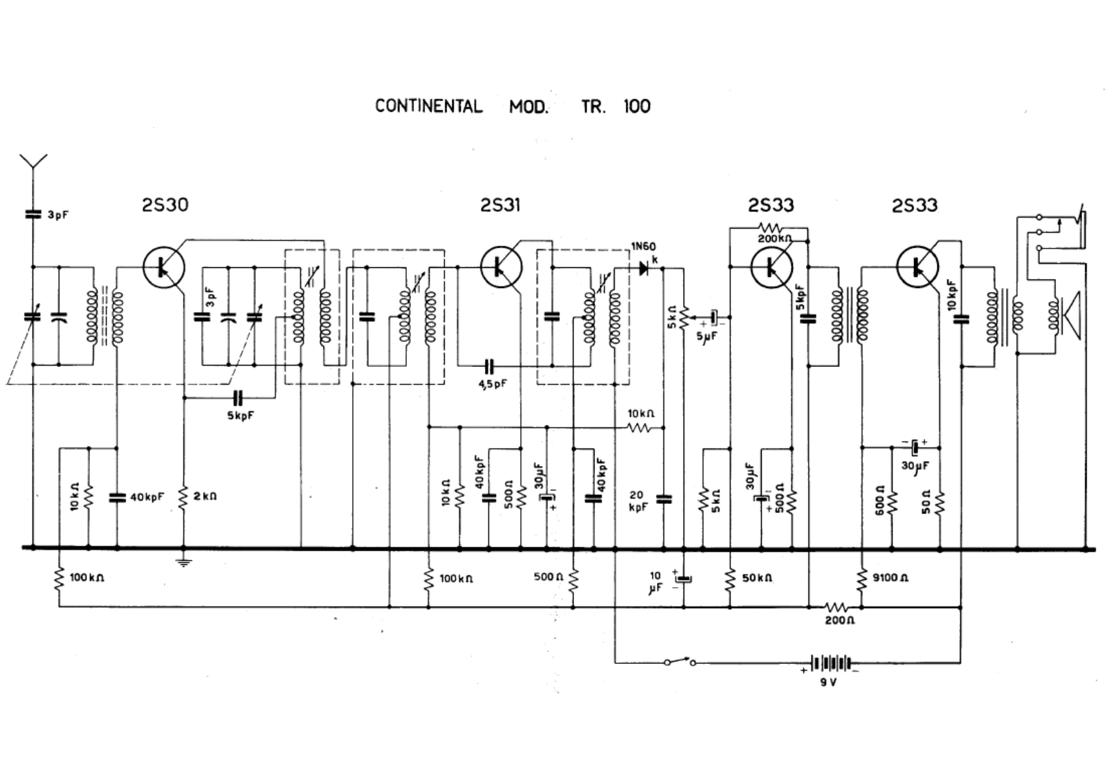 Continental tr100 schematic