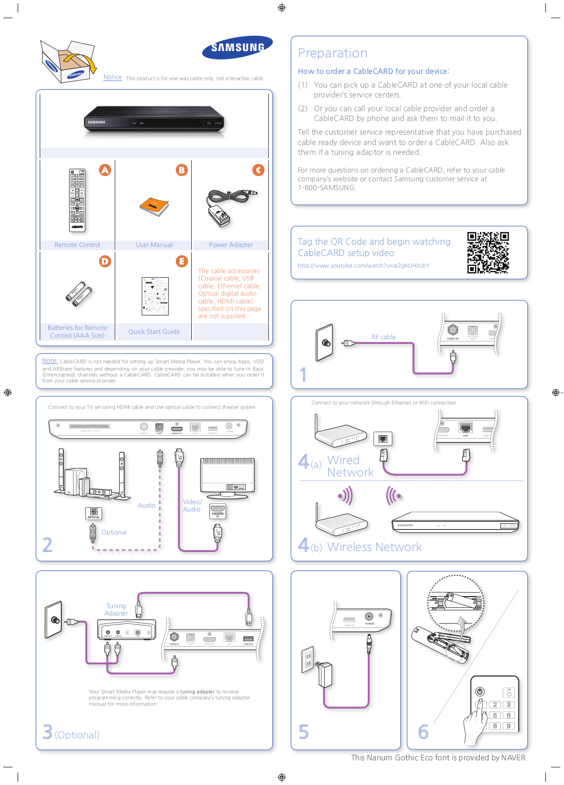 Samsung GX-SM530CF/XAA Quick Guide