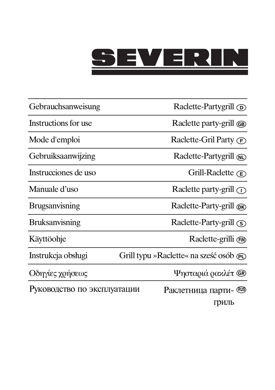 Severin RG 2681 User Manual