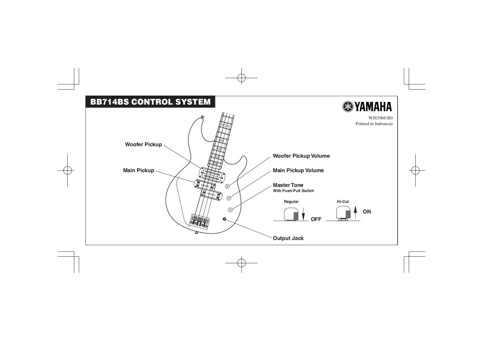 Yamaha BB714BS User Manual