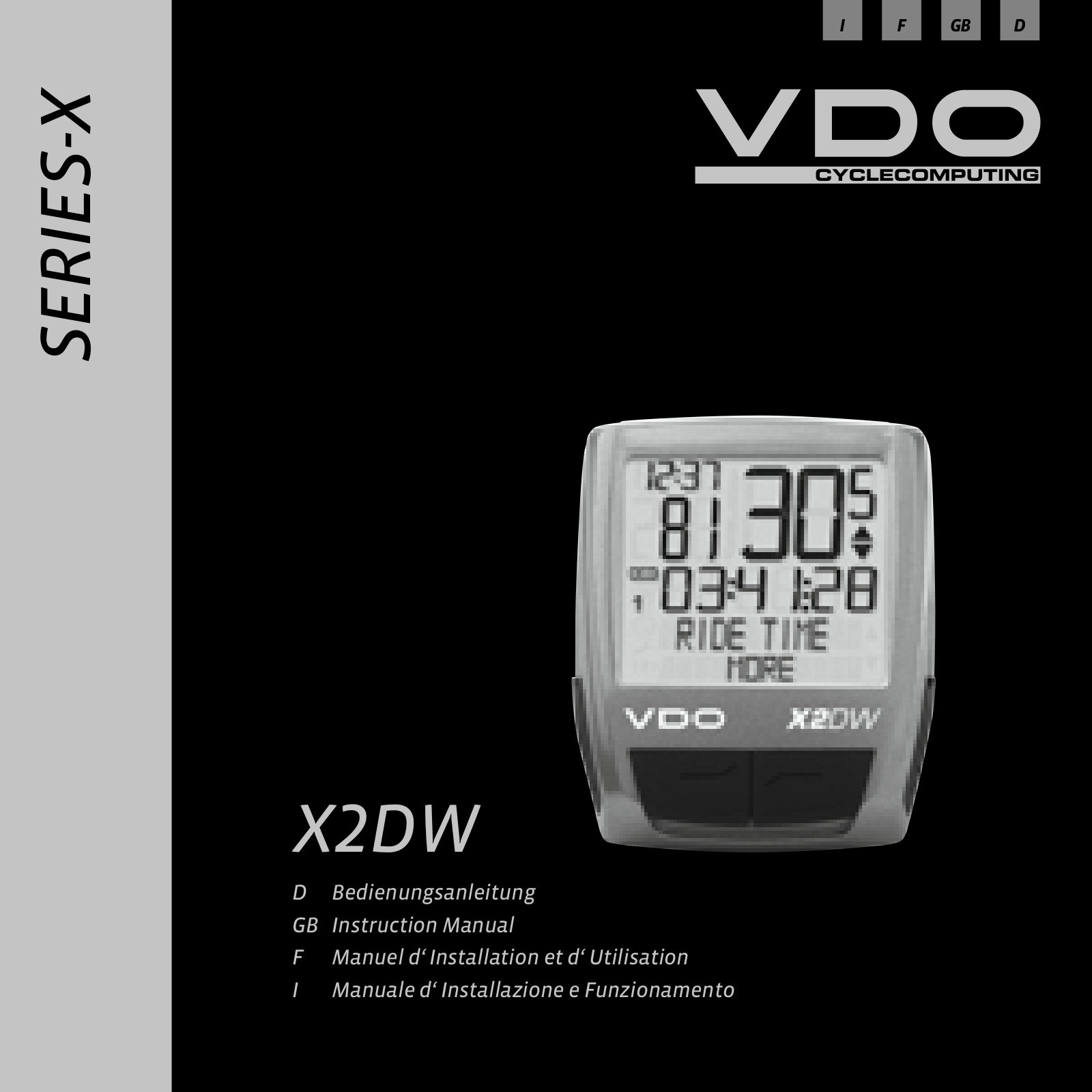 VDO WL X2 DW User Manual