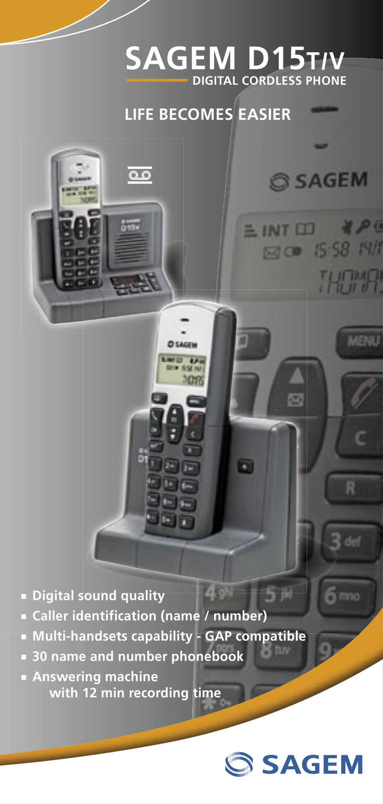 Sagem D15V User Manual