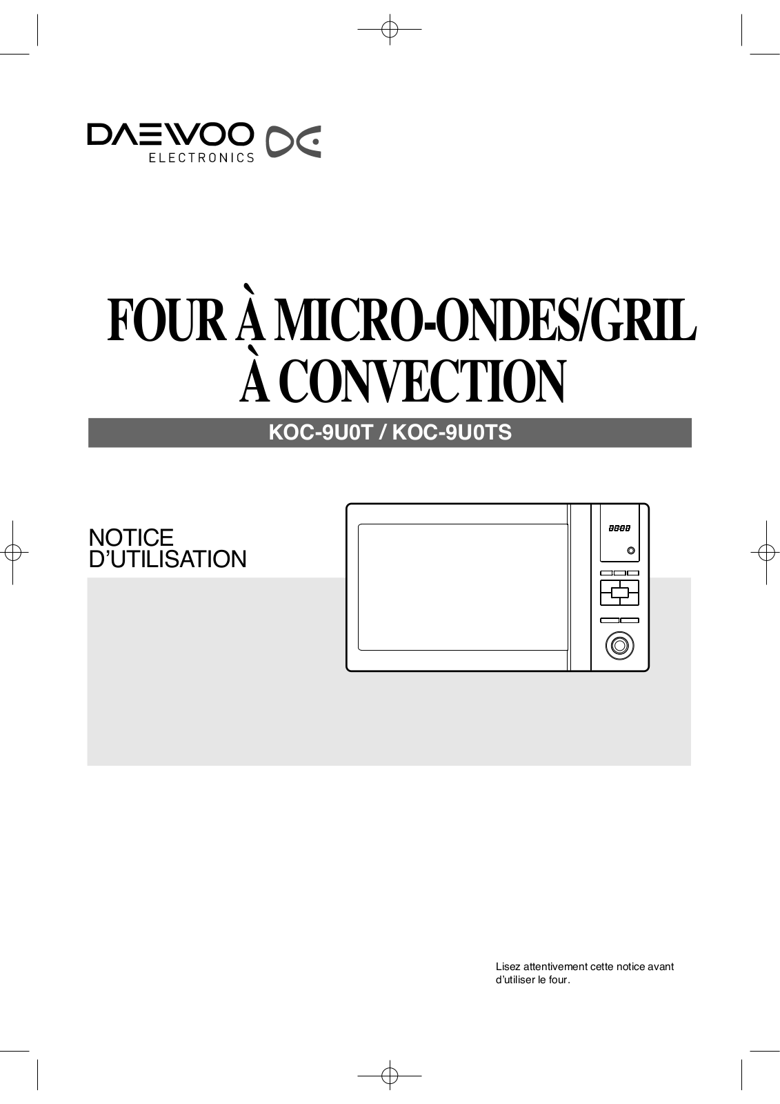 Daewoo K O C-9U0T, K O C-9U0TS User Manual