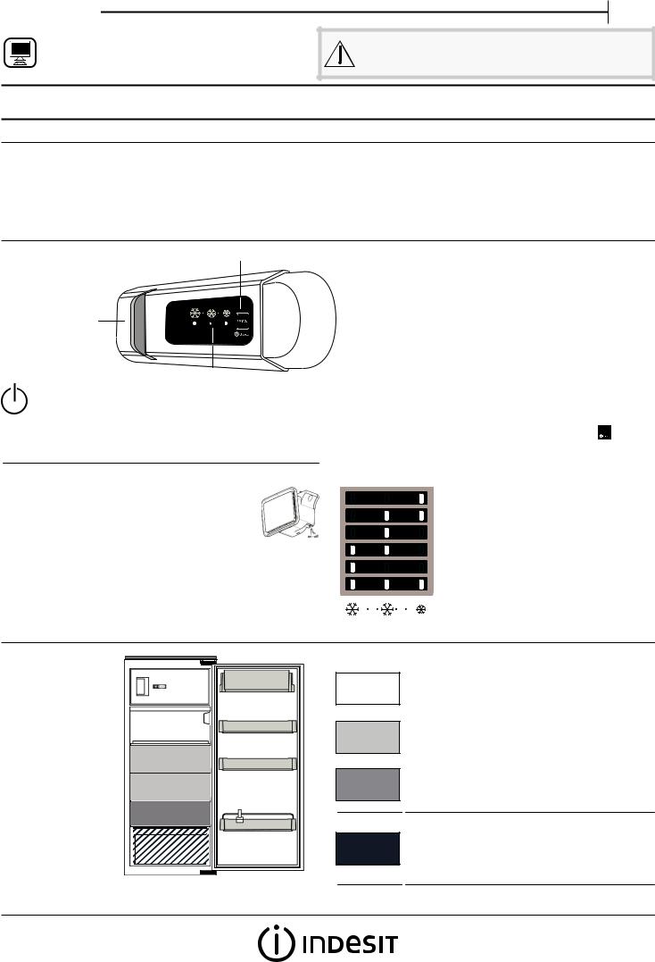 INDESIT INS 1001 AA Daily Reference Guide