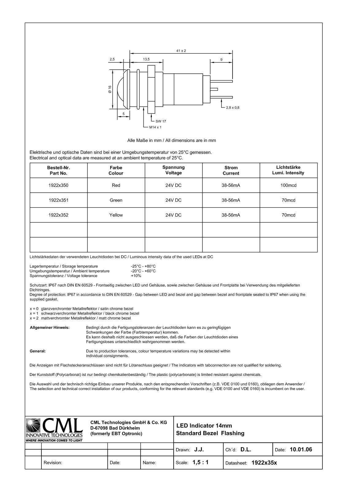 CML TECHNOLOGIES 19220352 Datasheet - ManualMachine.com