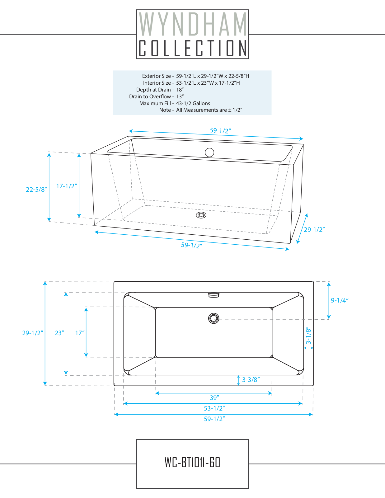 Wyndham Collection WCOBT101160 User Manual